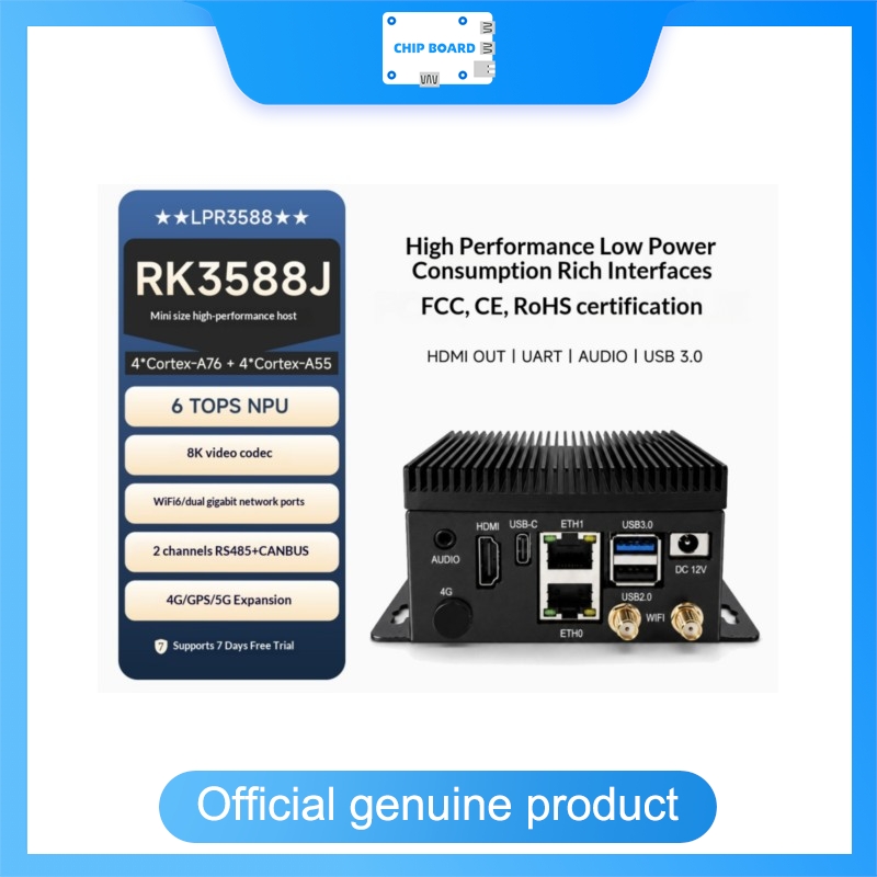 Rk3588 Mini Pc Board - Neardi Pi4 RK3588 Industriële Mini PC,