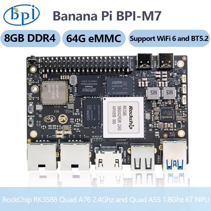 【Hot Sale】Banana Pi BPI-M7 Dev - Banana Pi Bpi M7 Rk3588 recensie en prijs