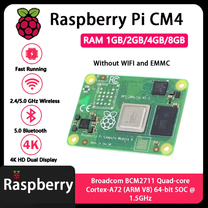 Raspberry Pi CM4 1GB/2GB/4GB/8 - Compute Module 4 32Gb Wifi recensie en prijs