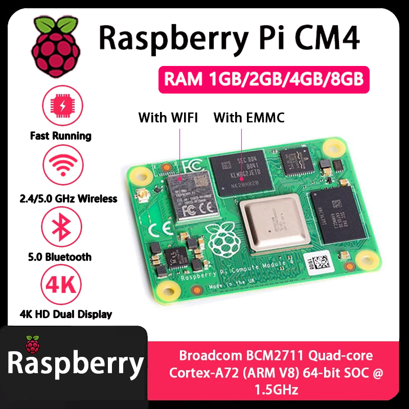 Raspberry Pi CM4 1 GB/2 GB/4 G - Compute Module 4 32Gb Wifi recensie en prijs