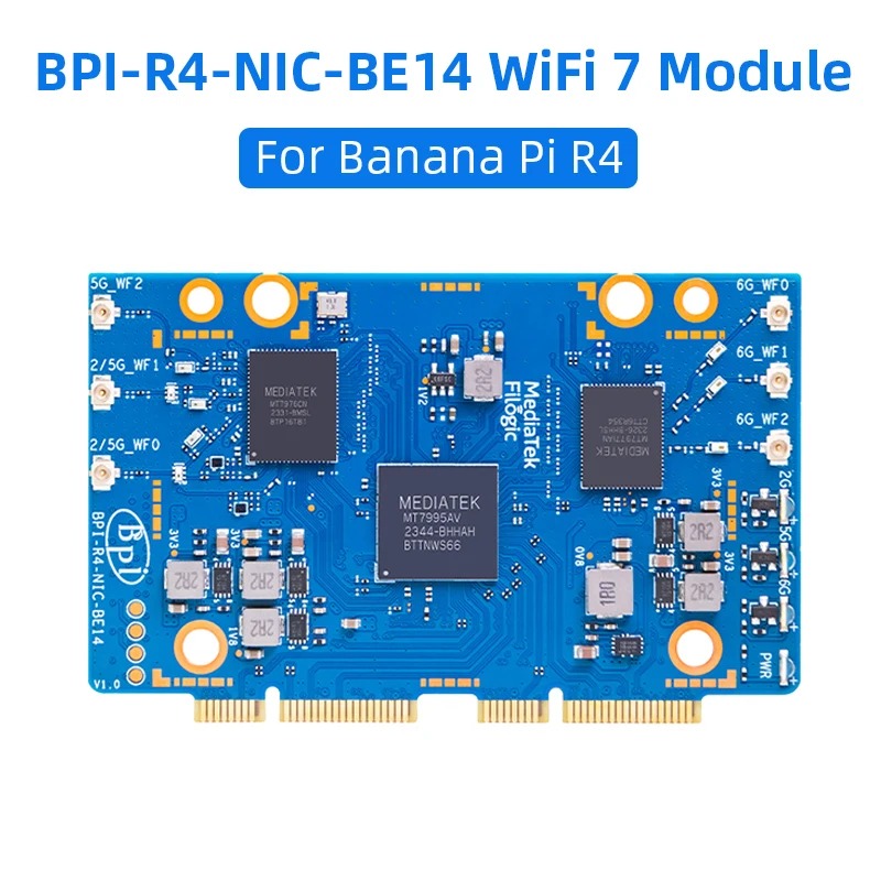 BPI-R4 BPI-R4-NIC-BE14 WiFi 7- - Bananapi Bpi R4 Wifi 7 recensie en prijs