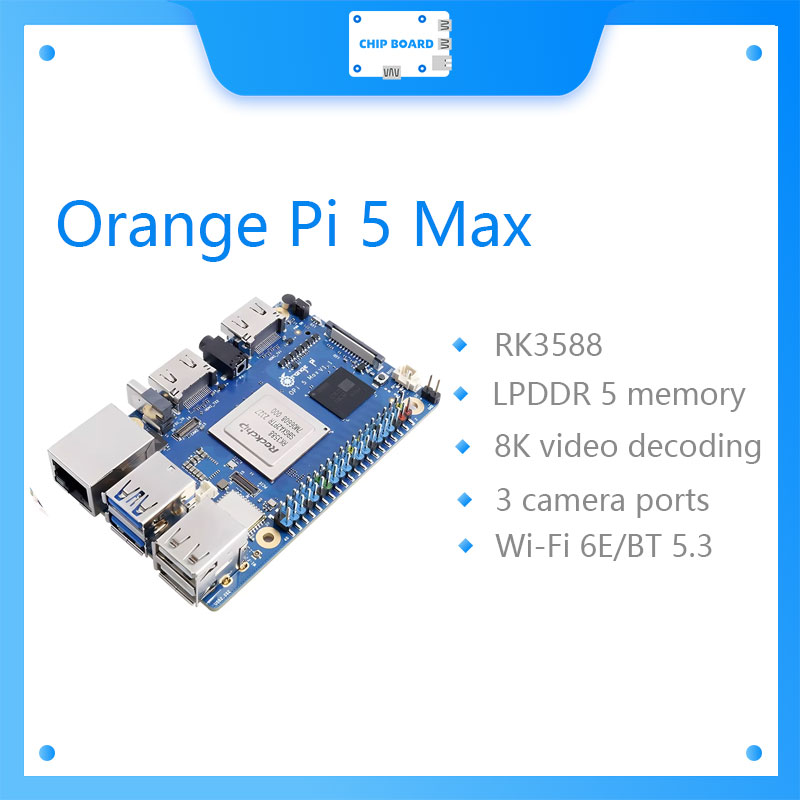 Oranje Pi 5 Max 16 GB RAM LPDD - Orange Pi 5 Max Rk3588 recensie en prijs